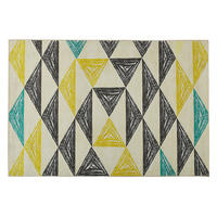 KURZFLOR-TEPPICH Kalen 200/140 cm - Multicolor, Kunststoff (140/200cm) - Beliani