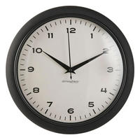 WANDUHR Clarrise Ø 28 cm - Schwarz, Kunststoff (5.7/28/28cm) - Atmosphera Createur d´interieur