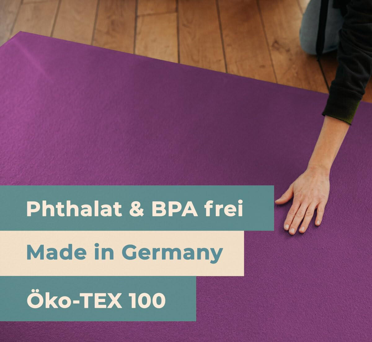 KRABBELMATTE 80cm X 220cm Pflaume - Pflaume, Textil (80/220cm) - Sanosoft