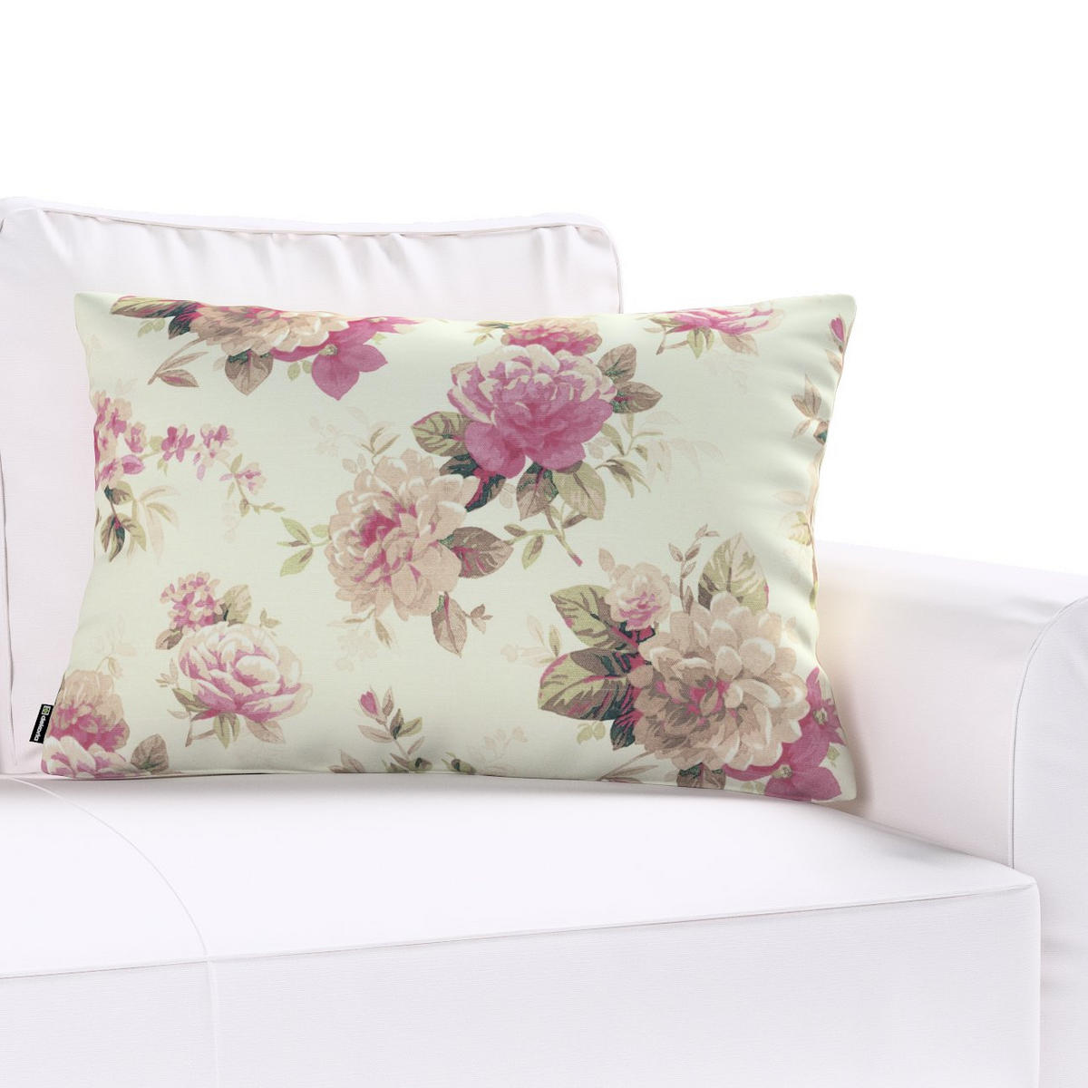 KISSENHÜLLE Mirella beige und rosa, 60x40cm - Rosa, Textil (60/40cm) - Dekoria