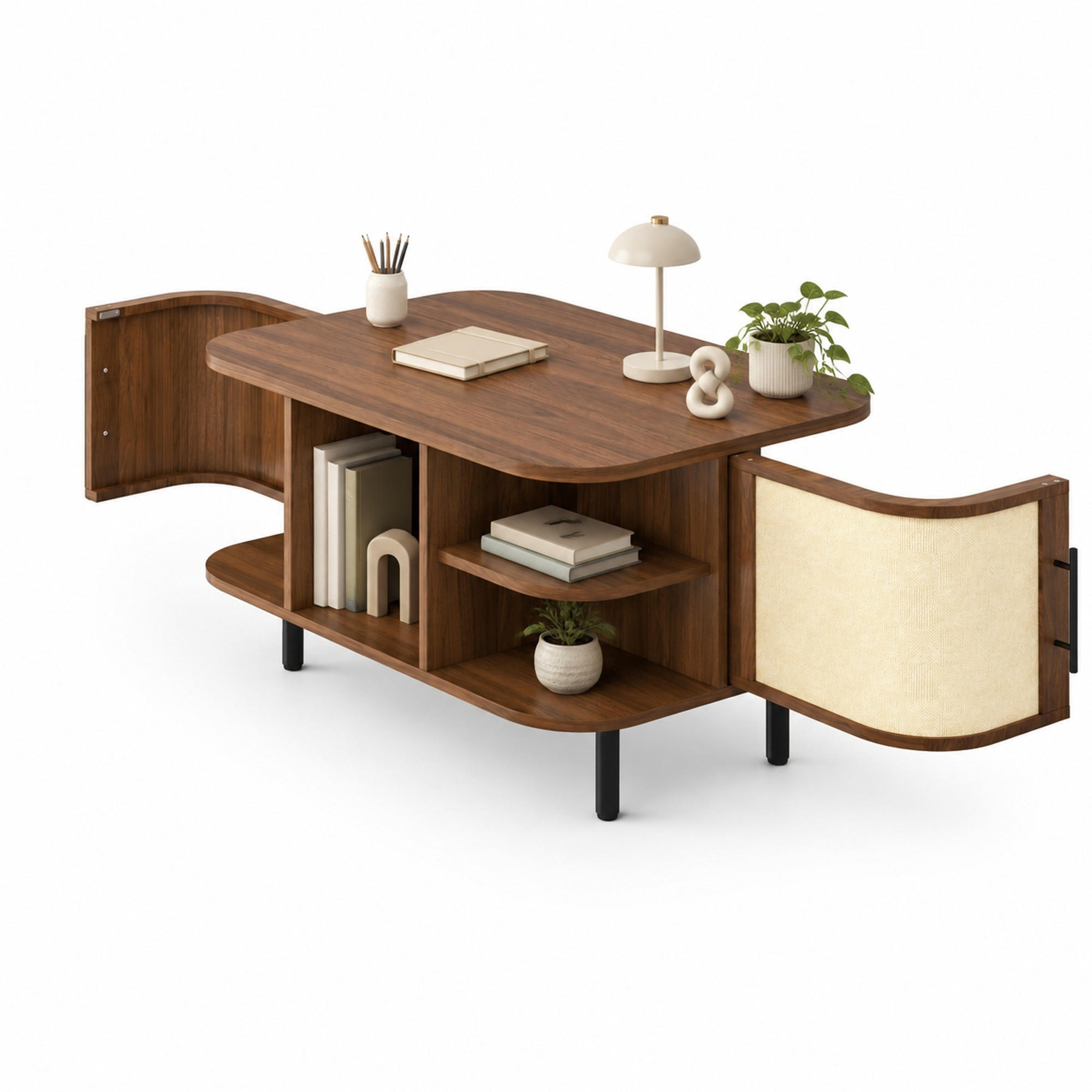 Ivmeu Couchtisch Walnuss 60x47x80 cm