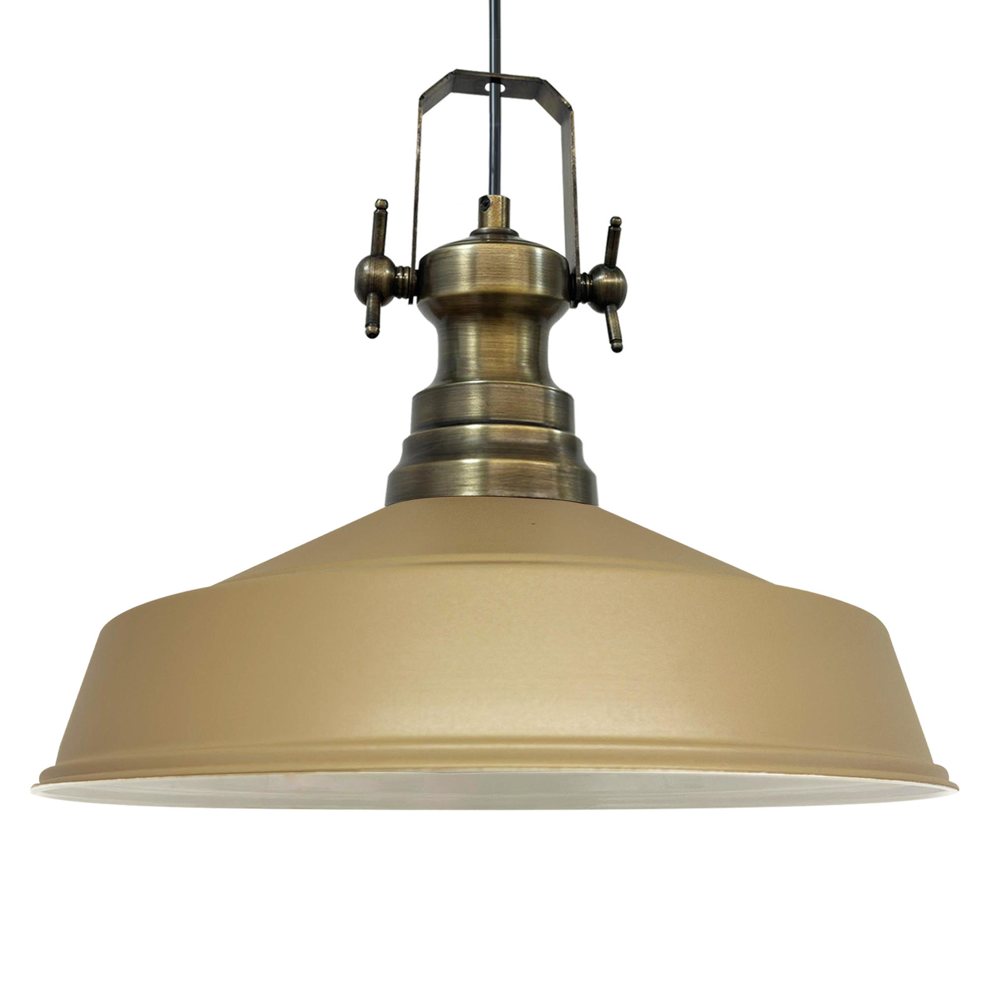 Bamyum Pendelleuchte Beige 40x34x30 cm