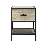 NACHTTISCH Braun 25/35/48 cm - Braun, Holz (25/48/35cm) - Mobili Rebecca