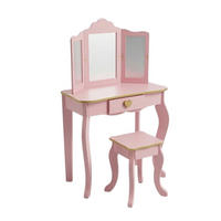 KINDERSCHMINKTISCH Reia Rosa 2er-Set - Rosa, Holzwerkstoff (29/98.5/59.5cm) - BOXIMO
