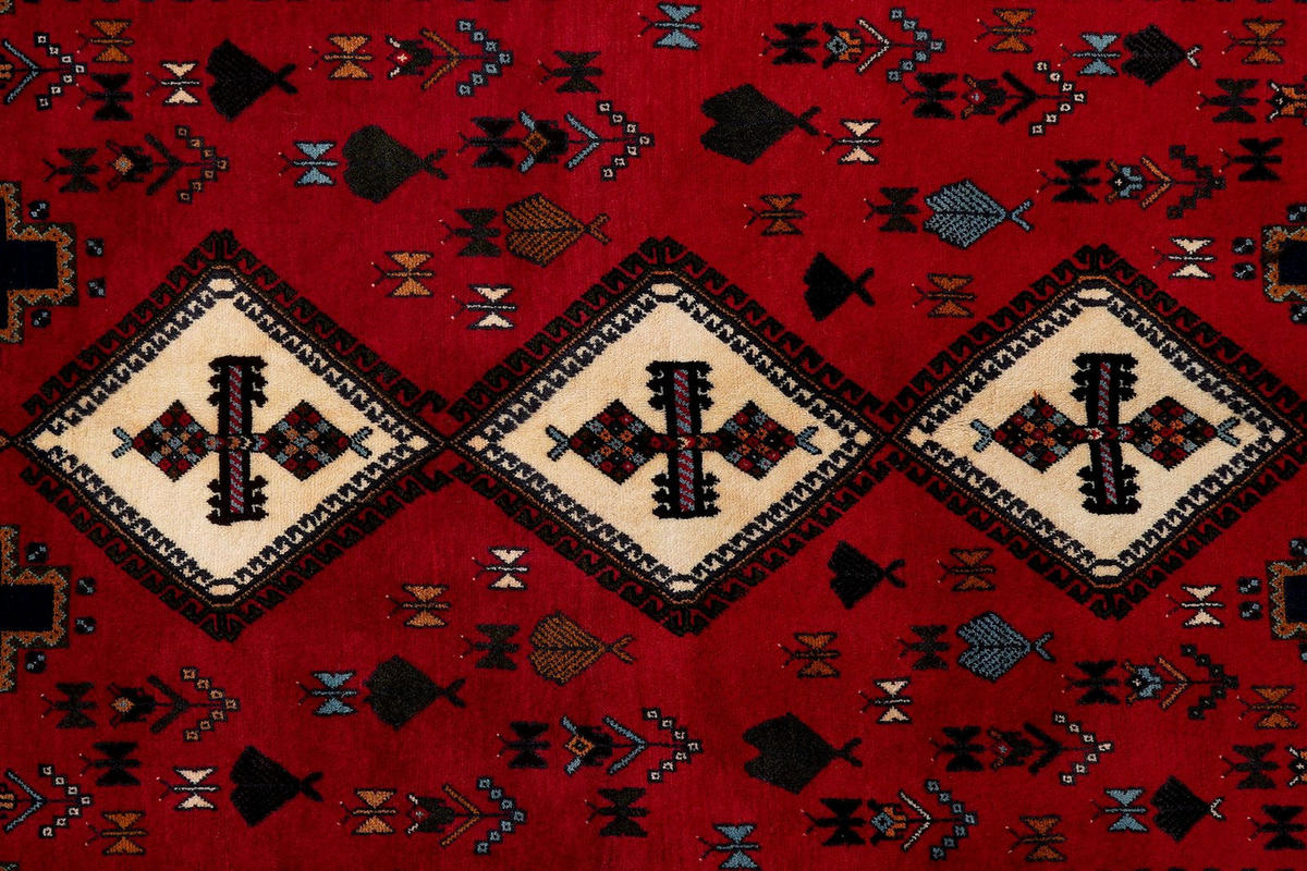ORIENTTEPPICH handgeknüpft Afshar Rot 234/163 cm Schurwolle - Rot, Textil (163/234cm) - Looma