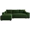 ECKSOFA Romeo mit Schlaffunktion Grün - Grün, Textil (285/185cm) - Bromarkt