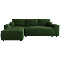 ECKSOFA Romeo mit Schlaffunktion Grün - Grün, Textil (285/185cm) - Bromarkt