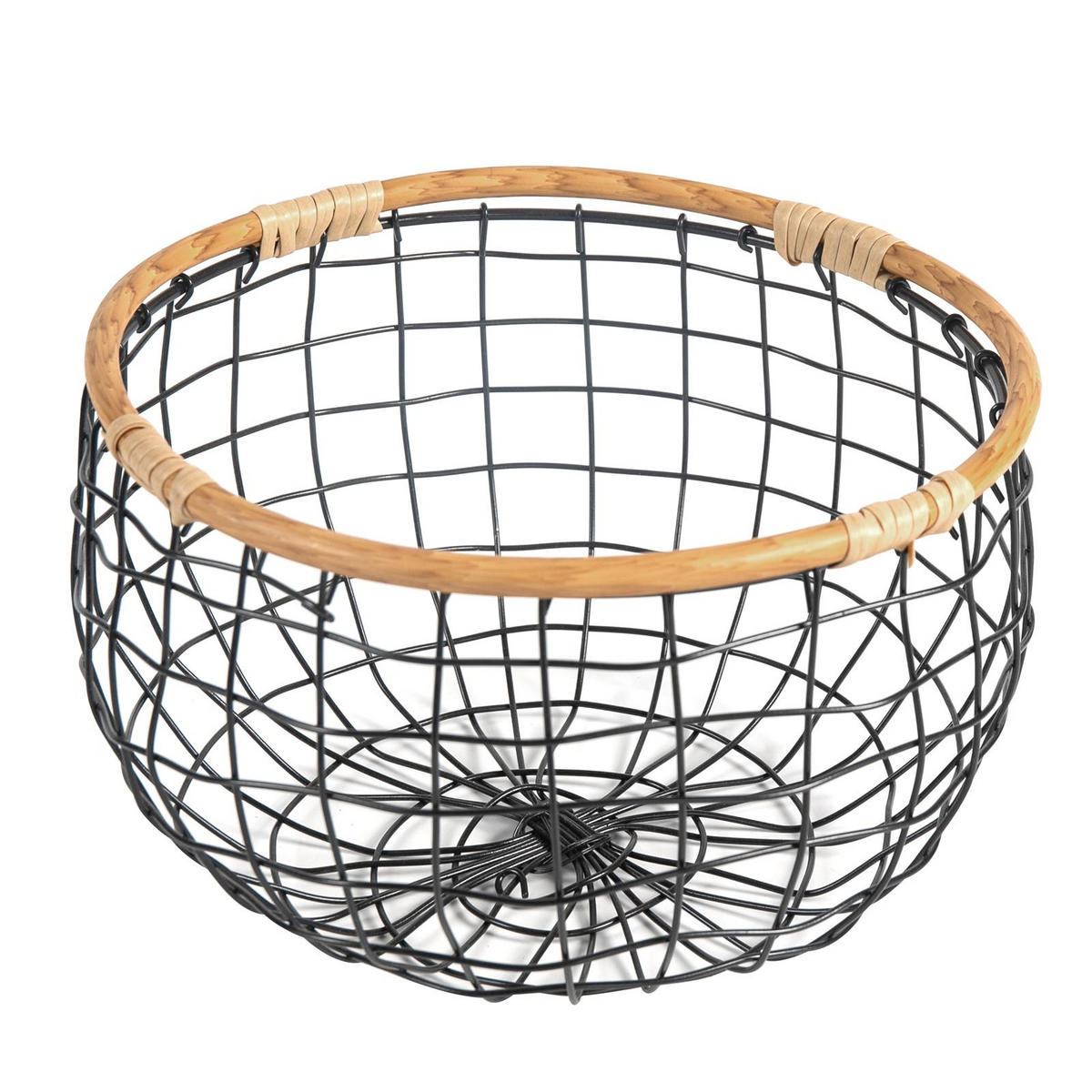 METALLKÖRBE LOU - Schwarz, Metall (31/20/31cm) - IDIMEX