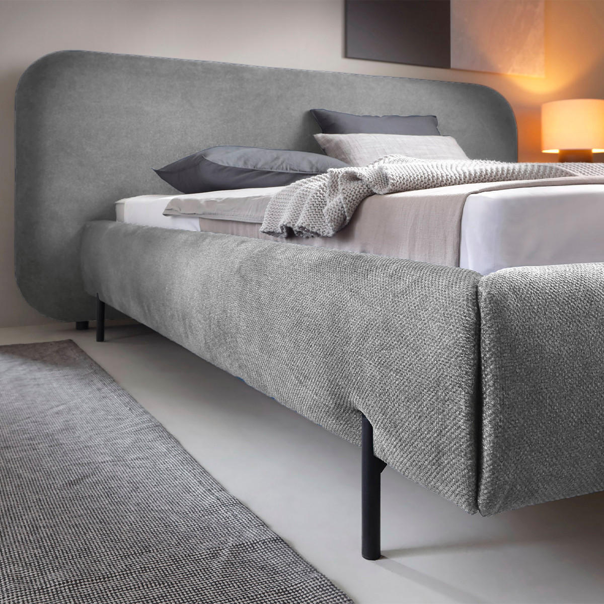 BOXBETT 180/200 Tobias Grau - Grau, Holz (180/200cm) - Petits-meubles