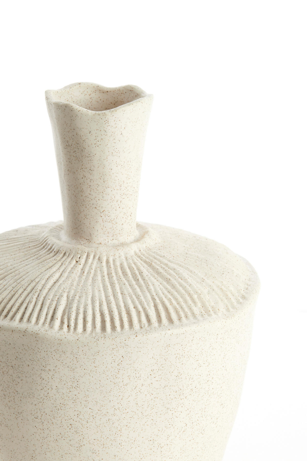 VASE Neira Weiß Ø20/29 cm - Weiß, Keramik (29cm) - Light & Living