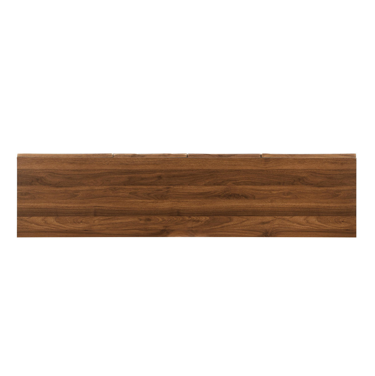 LOWBOARD 160/39/50.5 cm Walnussfarbe aus MDF mit Wellenfront und Kabelmanagement - Walnussfarben, Holzwerkstoff (39/50.5/160cm) - OKMYHOME