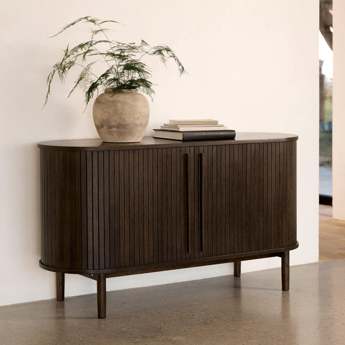 SIDEBOARD Meta 2-türig 140 cm - Dunkelbraun, Holz/Holzwerkstoff (140/76/45cm) - Selsey