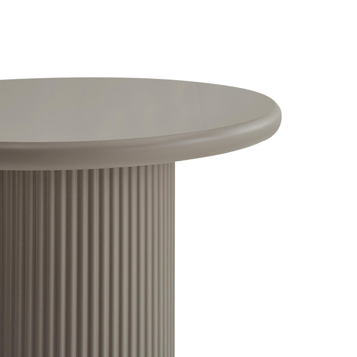COUCHTISCH rund Beige 50/50/50 cm - Taupe/Graubraun, Holzwerkstoff (50/50/50cm) - Furnhouse
