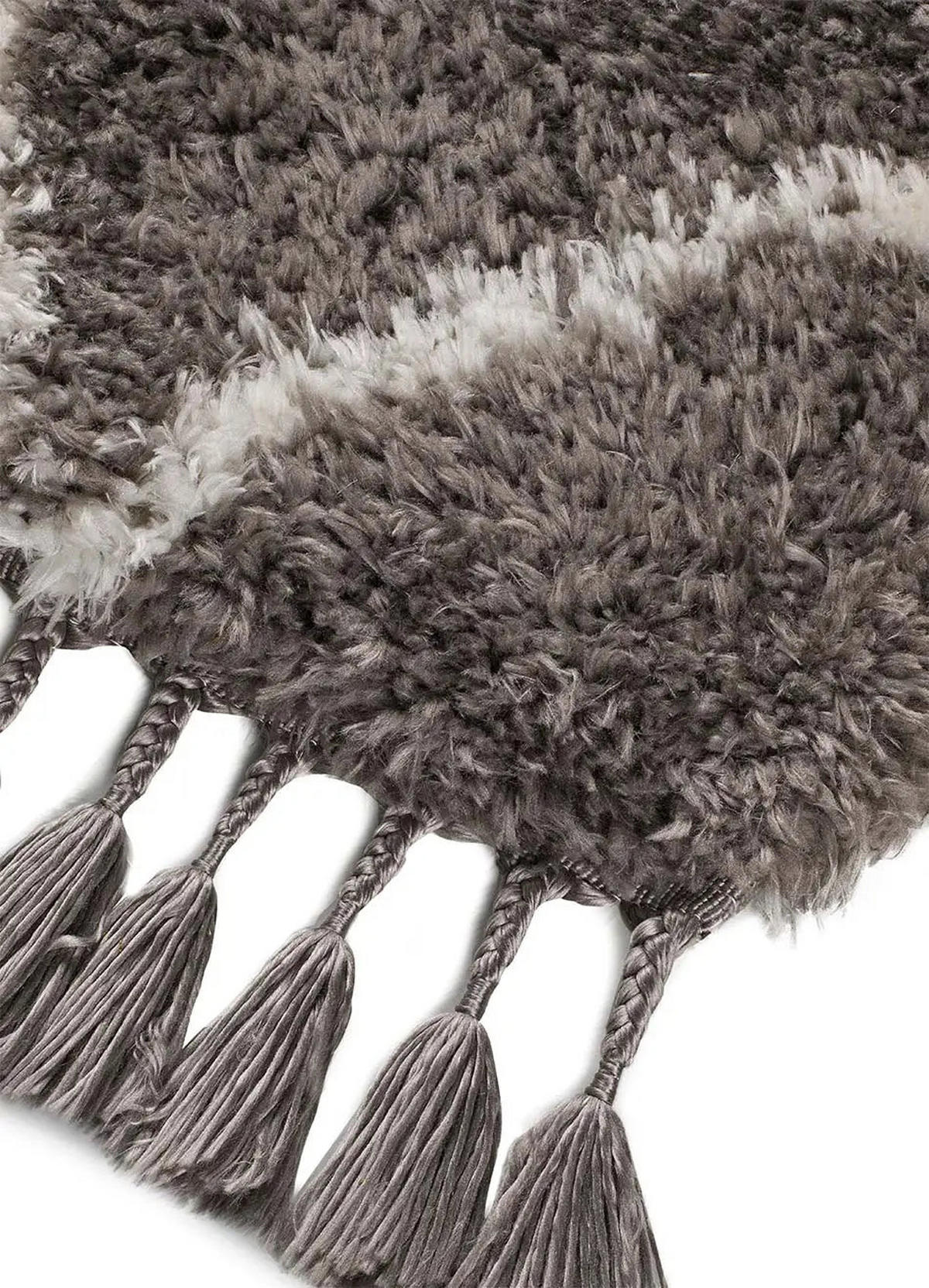 HOCHFLORTEPPICH Grau Samira 140/200 cm - Grau, Textil (140/200cm) - Atticgo
