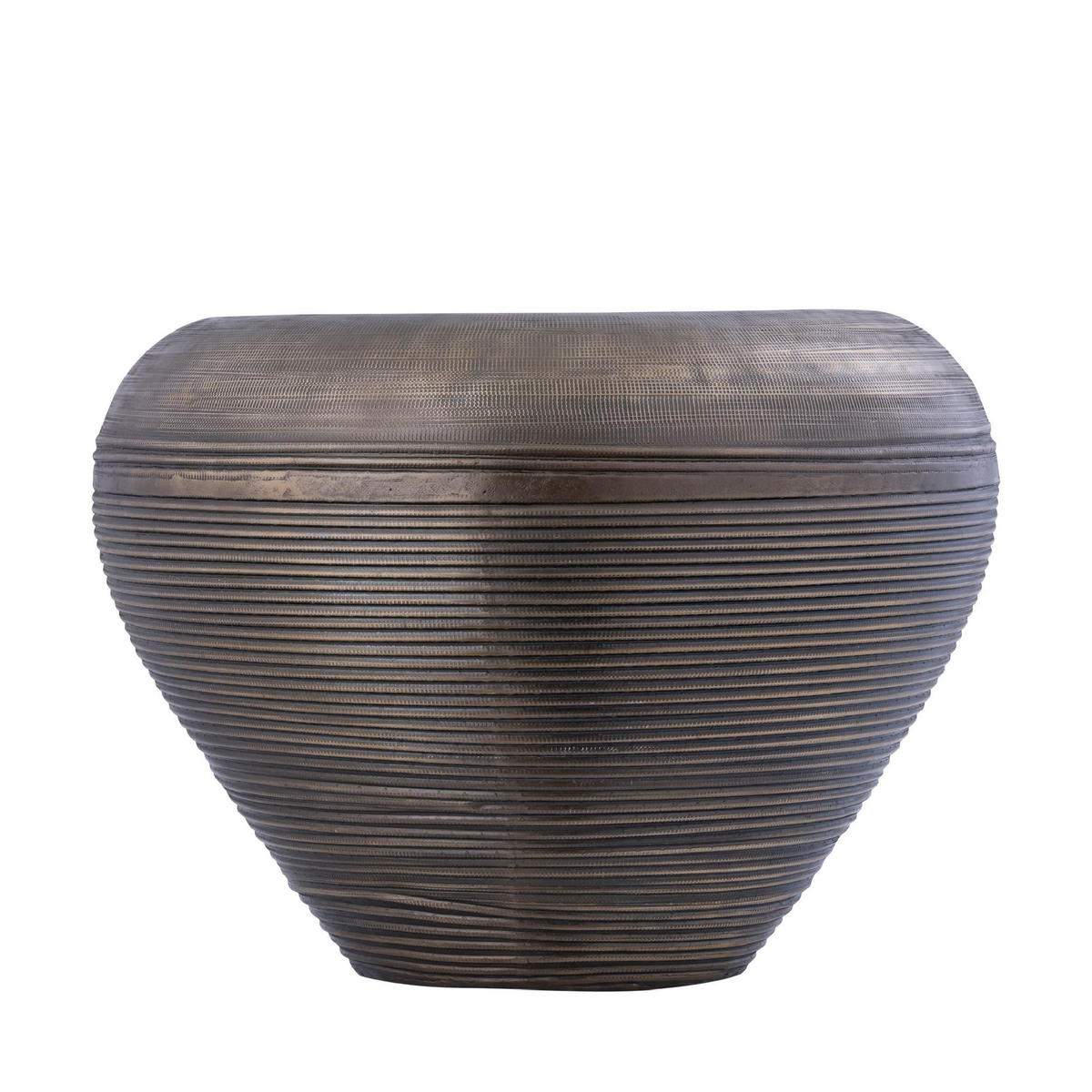 TOPF Dineo Gold 66/66/47cm - Goldfarben, Metall (47cm) - PTMD Collection