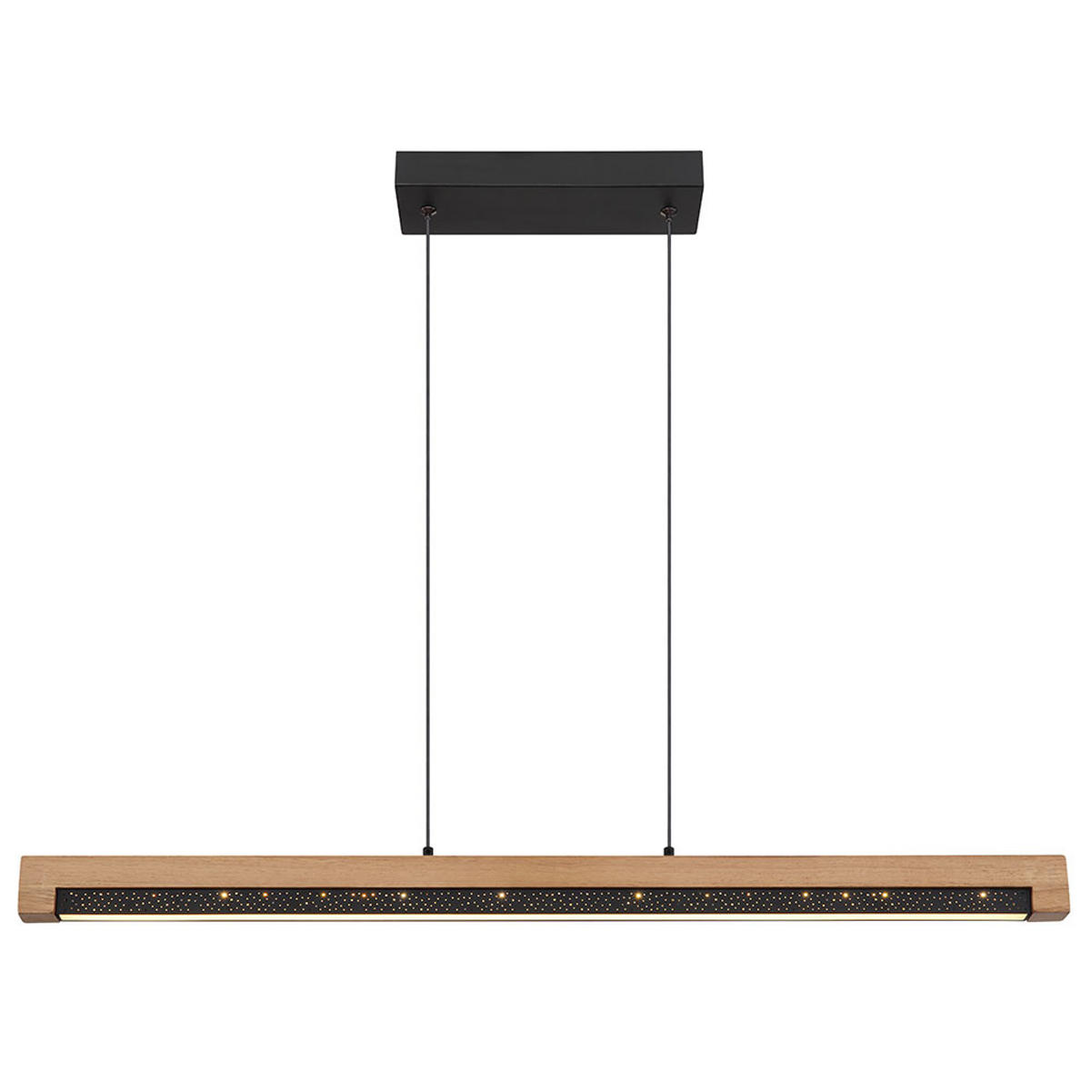 LED HÄNGELEUCHTE Metall Holz Braun - Braun, Holz (85/7/120cm) - Globo Lighting