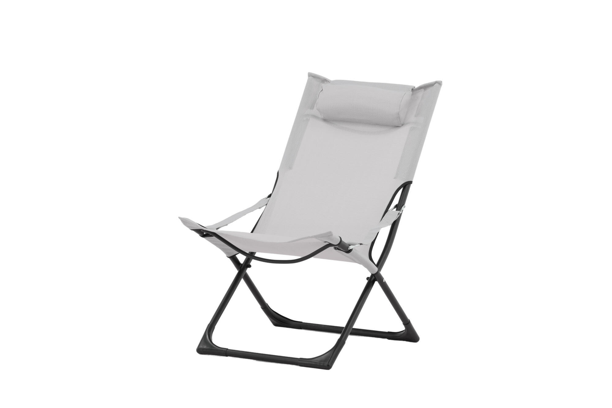Furnlux Sonnenliege Grau 63x89x84 cm