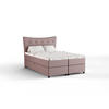 BOXBETT Nevada 140 x 200 cm Doppelbett mit hochwertiger Bonell-Matratze und Topper - rosa - Rosa, Holz (140/200cm) - Panda Möbel