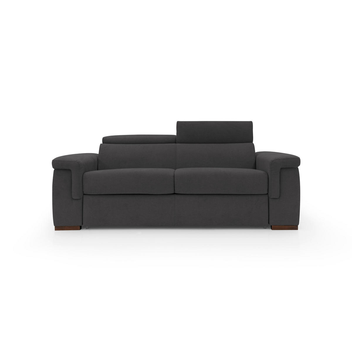 SCHLAFSOFA Giunone - Schwarz, Textil (220/100/95cm) - Divani.store