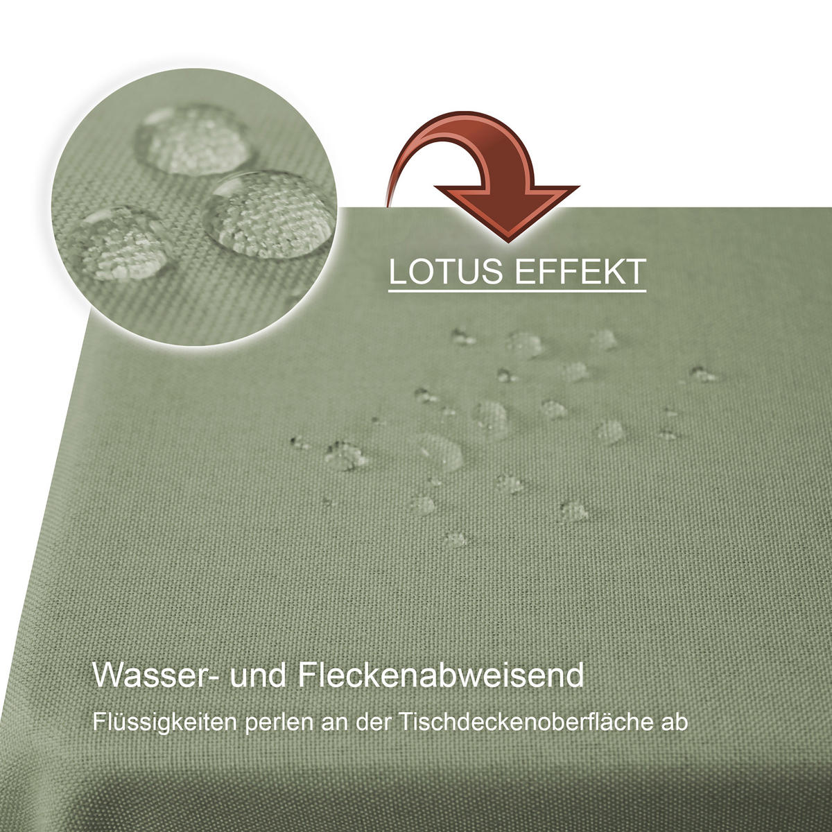 TISCHDECKE Leinenoptik 110/160 cm eckig Hellgrün - Hellgrün, Textil (110/160cm) - TiborTex