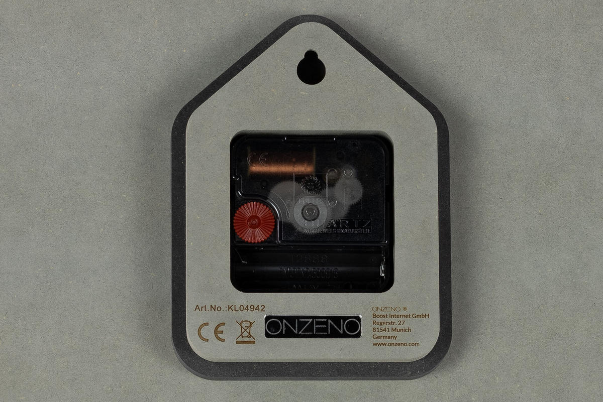 WANDUHR Design Grau 29/29 cm - Grau, Holzwerkstoff (0.6/29/1cm) - ONZENO