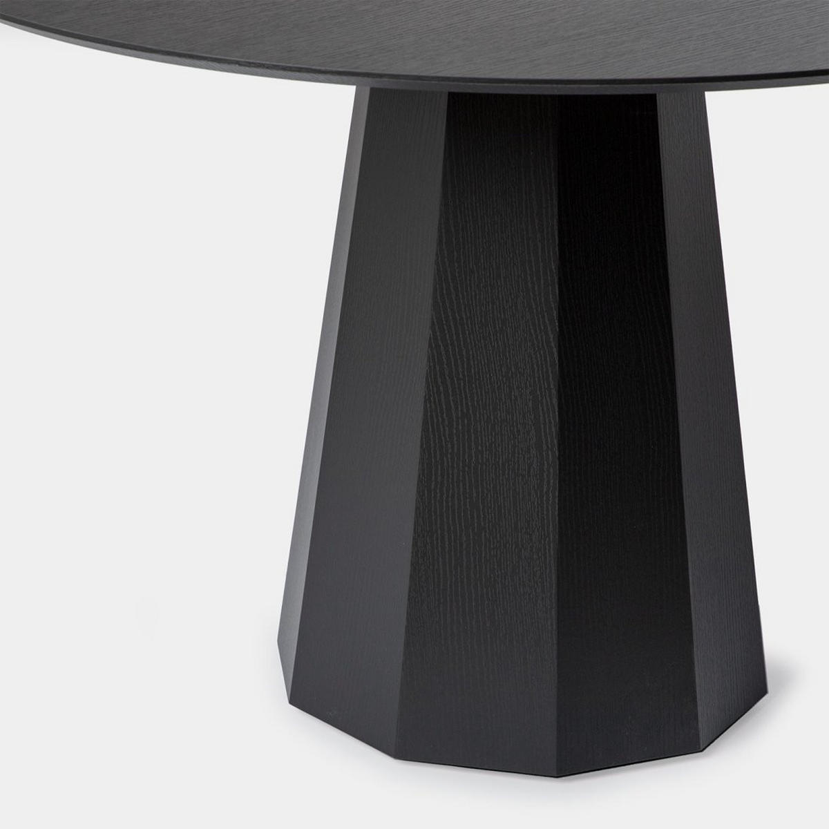 ESSTISCH Olivier Schwarz 120 cm x 76 cm - Schwarz, Holzwerkstoff (120/120/76cm) - Klast Home