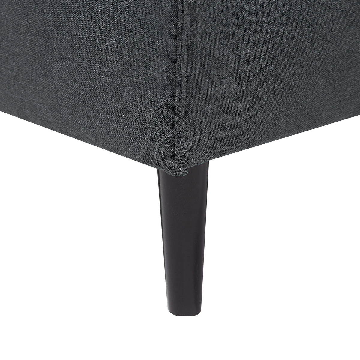 3-SITZER-SCHLAFSOFA Polyester Grau Visby - Dunkelgrau, Textil (180/80/92cm) - Beliani