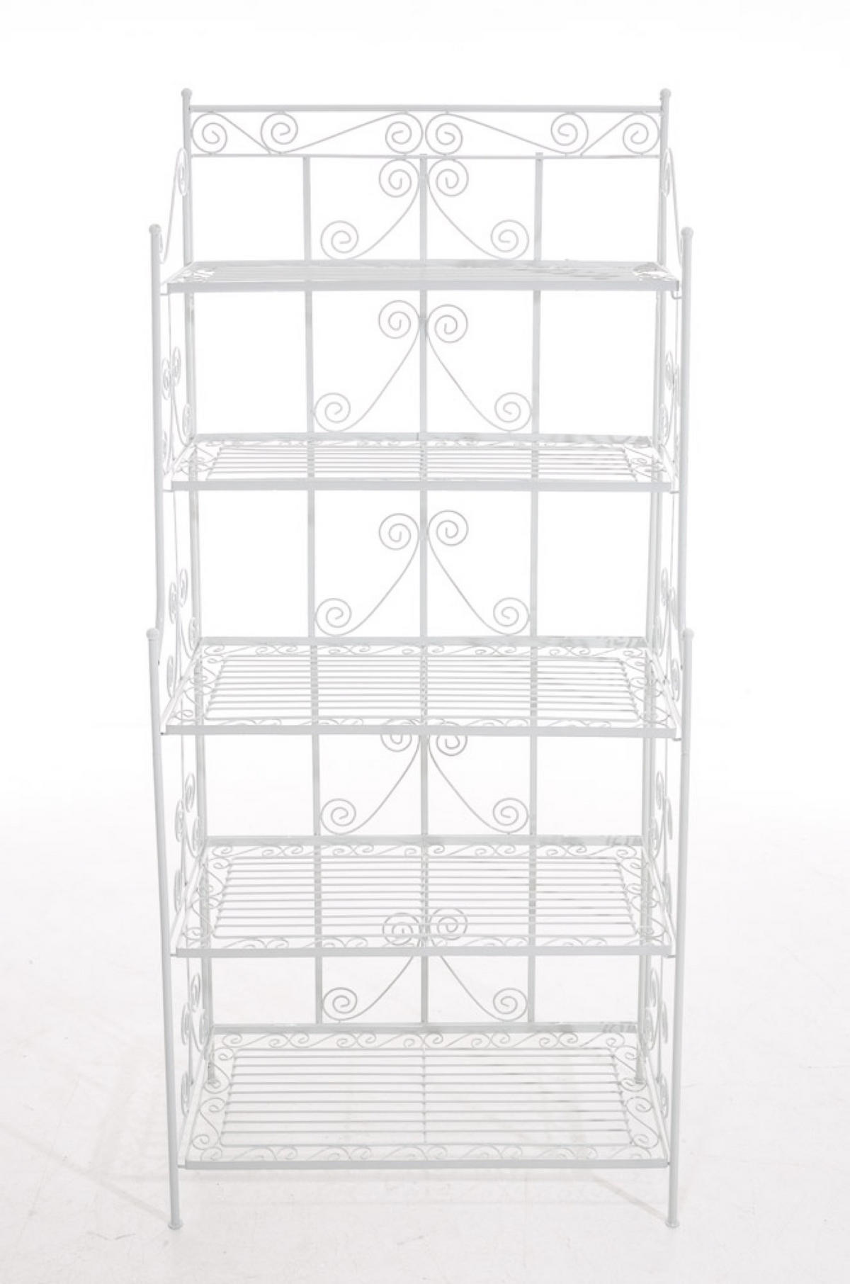 STANDREGAL Cio weiß - Weiß, Metall (74.5/173/34.5cm) - TPFGarden