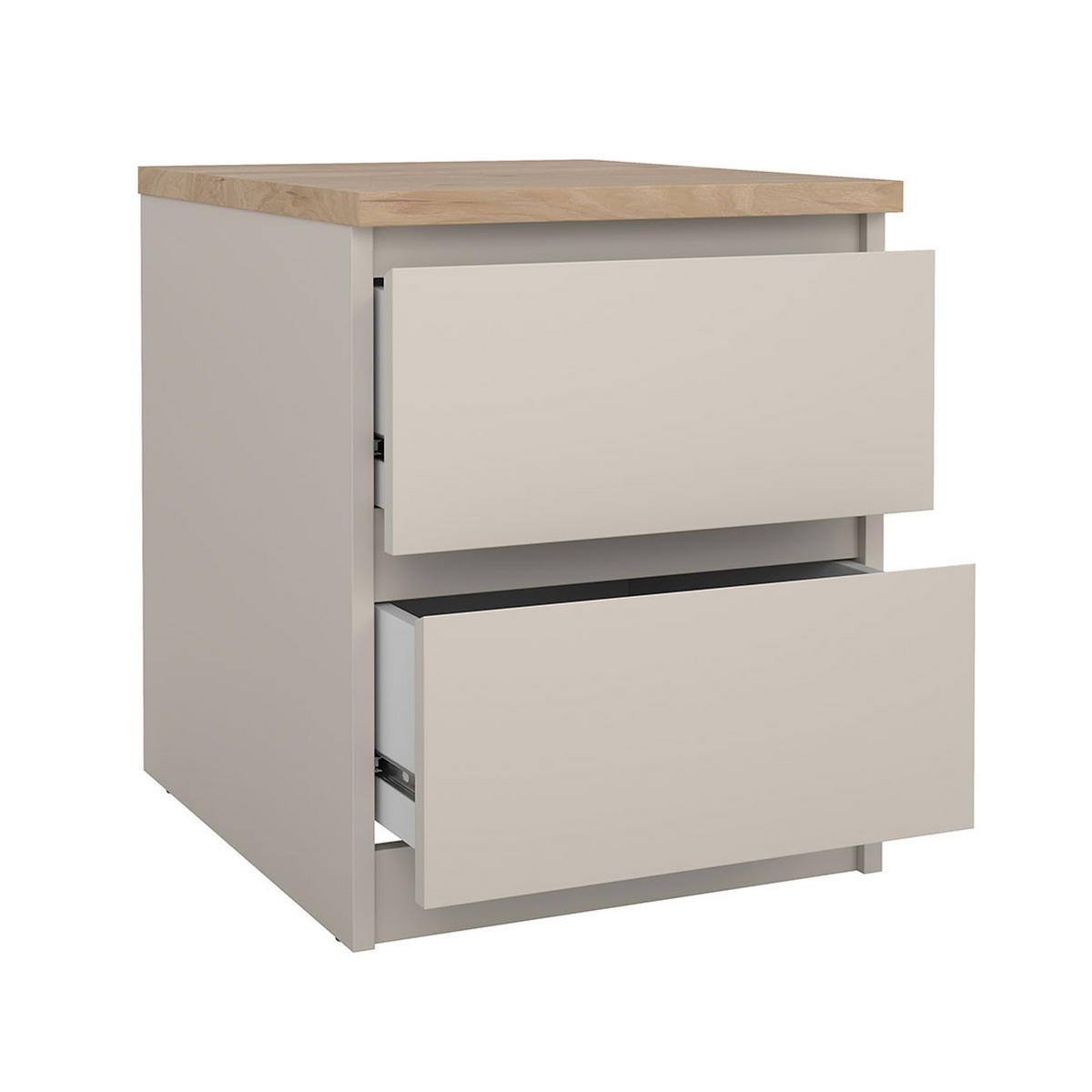 NACHTTISCH, Naia, Eiche, Holzwerkstoff, 41 x 50 x 50 cm - Eichefarben, Holzwerkstoff (41/50/50cm) - ebuy24
