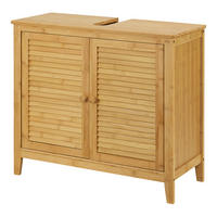 WASCHBECKENUNTERSCHRANK Värmdö - Naturfarben, Holz (67/60/30cm) - [en.casa]