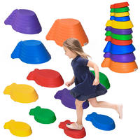 BALANCE-STEINE DE-10216 11 Stück, stapelbar, rutschfest Bunt - Multicolor, Kunststoff (31/20/42cm) - ComfortXL