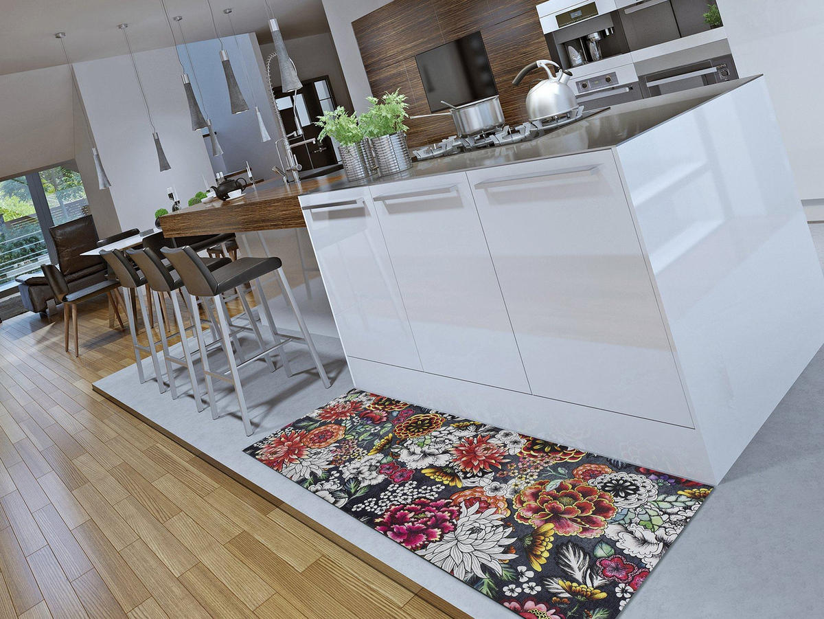 KÜCHENLÄUFER waschbar Mehrfarbig Ricci 52/200 cm - Multicolor, Textil (52/200cm) - Atticgo