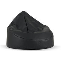 SITZSACK COSMO aus Lederoptik, Schwarz - Schwarz, Textil (85/80/85cm) - KONSIMO®