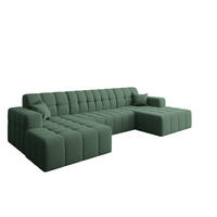 ECKSOFA U-Form Nimes Stoff Portland Grün - Grün, Holz/Textil (168/350cm) - Kaiser Möbel