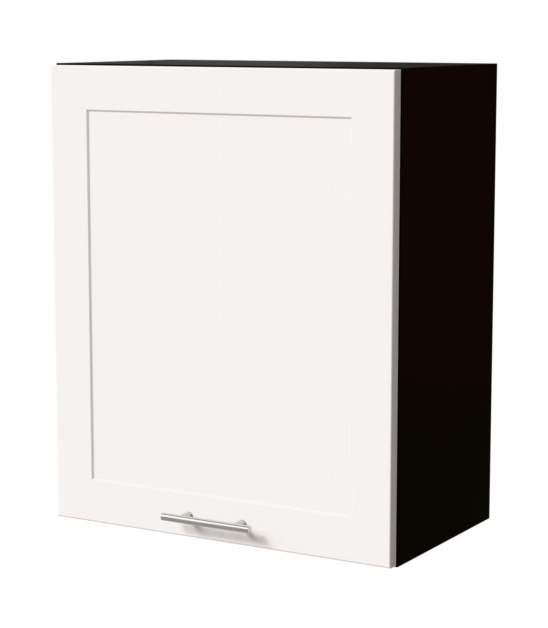 HÄNGESCHRANK Oslo W2/60 Schwarz / Weiß Matt 60 / 32,5 / 72cm - Schwarz/Weiß, Holz/Holzwerkstoff (60/72/32.5cm) - Feldmann-Wohnen