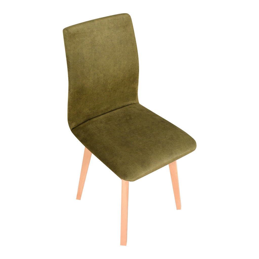 Thumbnail - Leaf Design Stuhl, Beige, Grün, Holz, Echtholz,Buche, Holz Optik, 43x90x40 cm, Esszimmer, Stühle, Esszimmerstühle, Vierf...