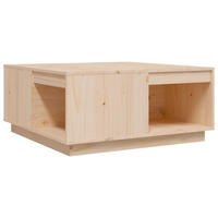 COUCHTISCH 80x81x36,5 cm Massivholz Kiefer - Braun, Holz (80/81/36.5cm) - furnicato