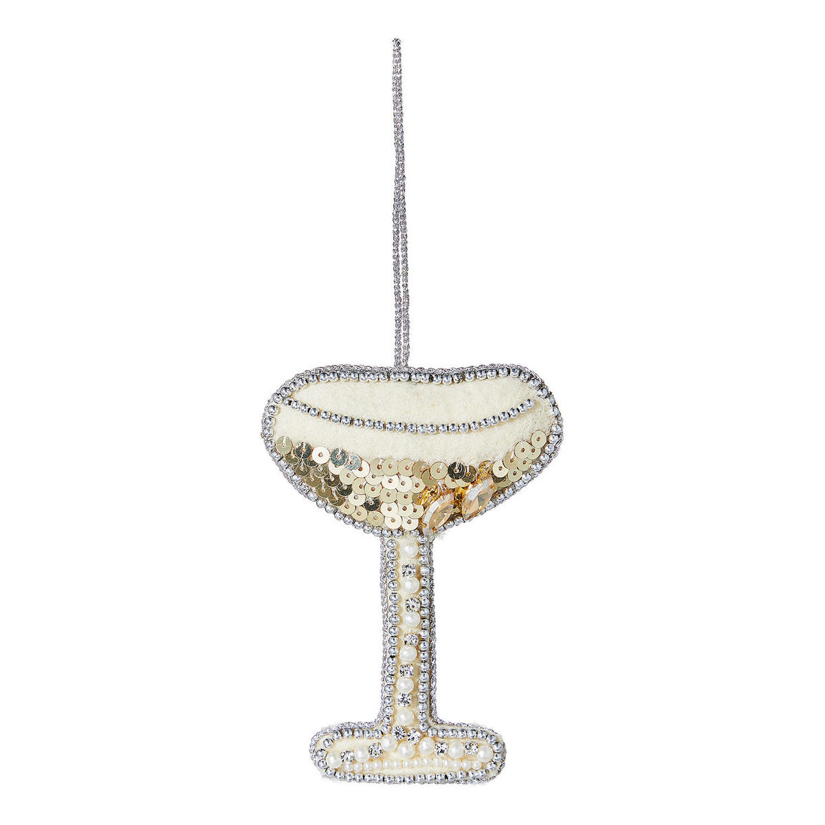 BAUMANHÄNGER Hang On Ornamanet Champagner - Goldfarben, Glas/Kunststoff (9/12/1cm) - Butlers