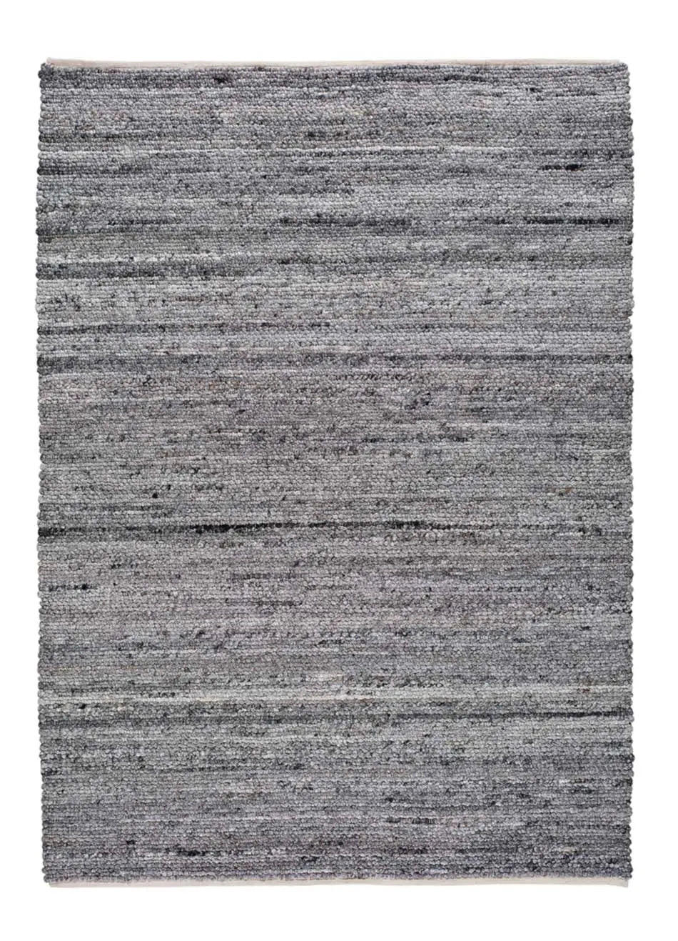 HANDWEBTEPPICH Grau Cinder 60/110 cm - Grau, Textil (60/110cm) - Atticgo