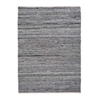 HANDWEBTEPPICH Grau Cinder 60/110 cm - Grau, Textil (60/110cm) - Atticgo