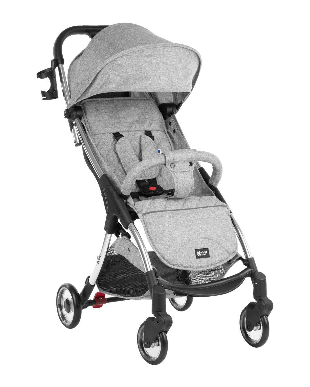 BUGGY Cloe bis 22 kg grau Aluminiumrahmen faltbar Getränkehalter - Grau, Metall (72/43/102cm) - Kikka boo