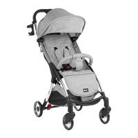 BUGGY Cloe bis 22 kg grau Aluminiumrahmen faltbar Getränkehalter - Hellgrau, Metall (72/43/102cm) - Kikka boo