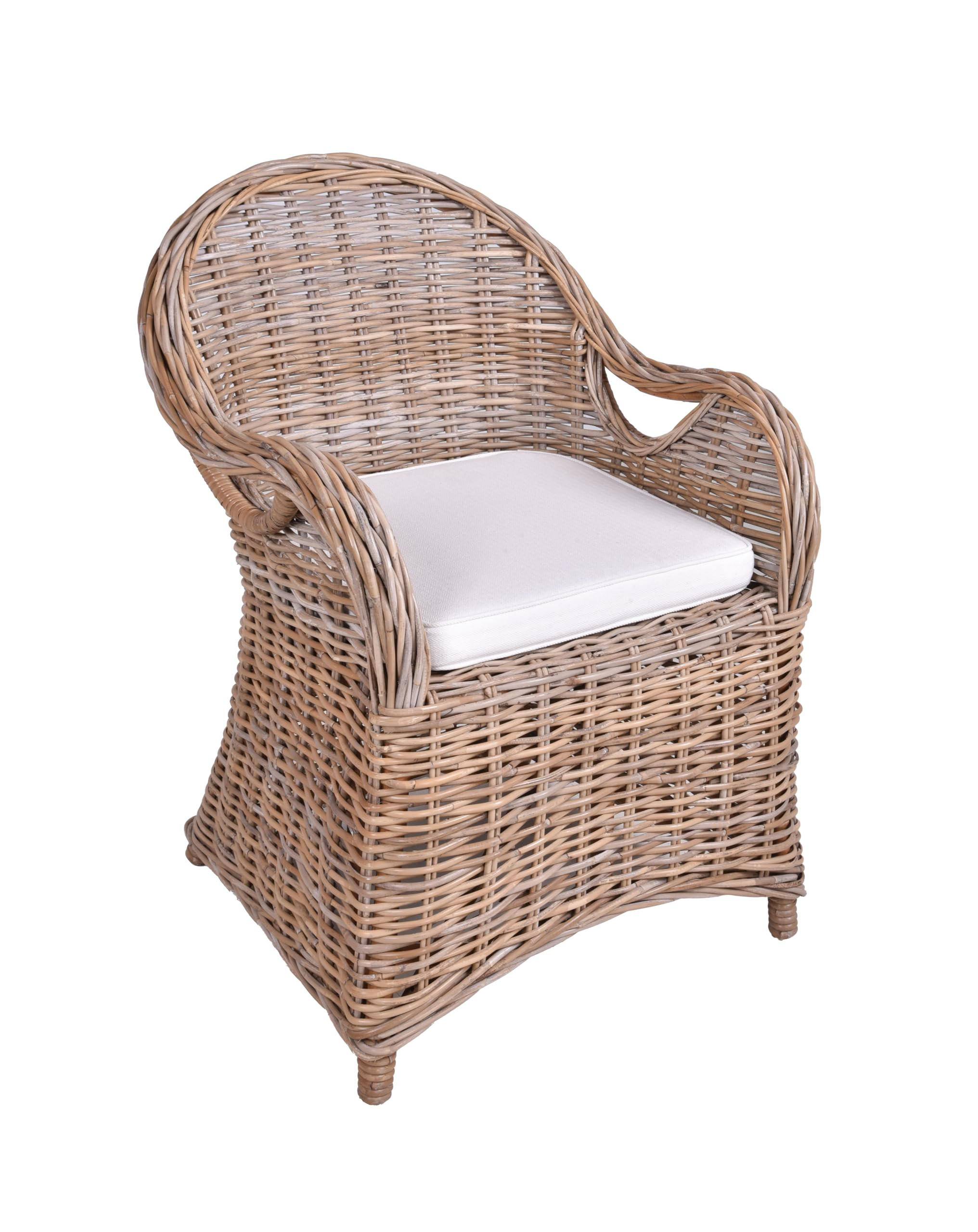 GARTENSTUHL Basel Braungrau Relaxsessel - Graubraun, Holz (65/88/64cm) - DELUKE