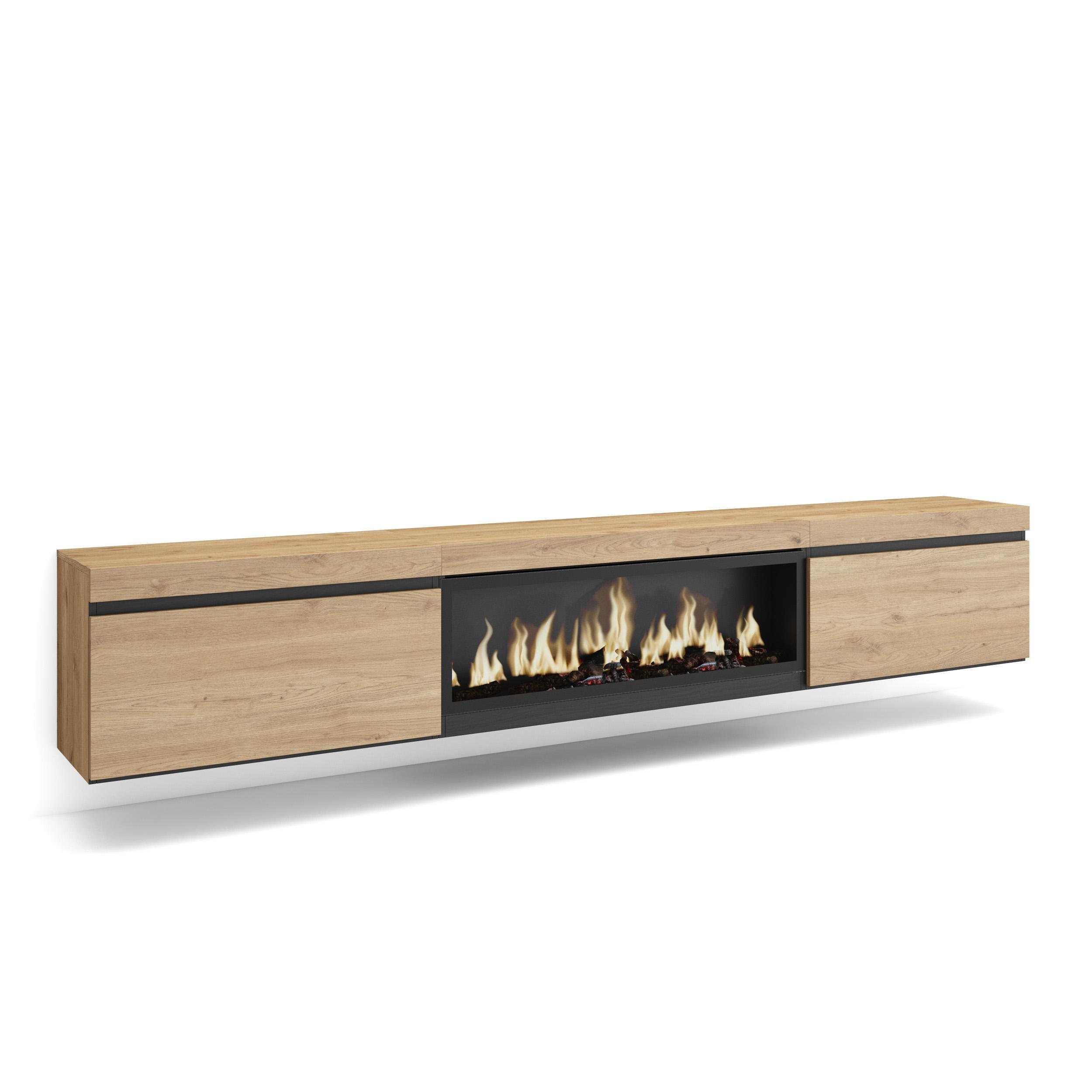 Skraut Home Lowboard, Eiche 267x45x35 cm