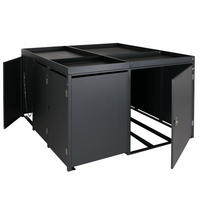 MÜLLTONNENVERKLEIDUNG/RADGARAGE Anthrazit - Anthrazit, Metall (193/130/208cm) - MCW