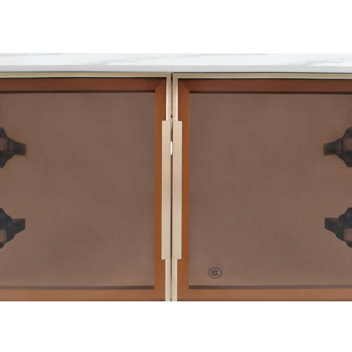 COUCHTISCH Weiß 70/70/35,5 cm Hochglanz 2 Schubladen - Weiß, Holzwerkstoff (70/70/35.5cm) - PANGIVO