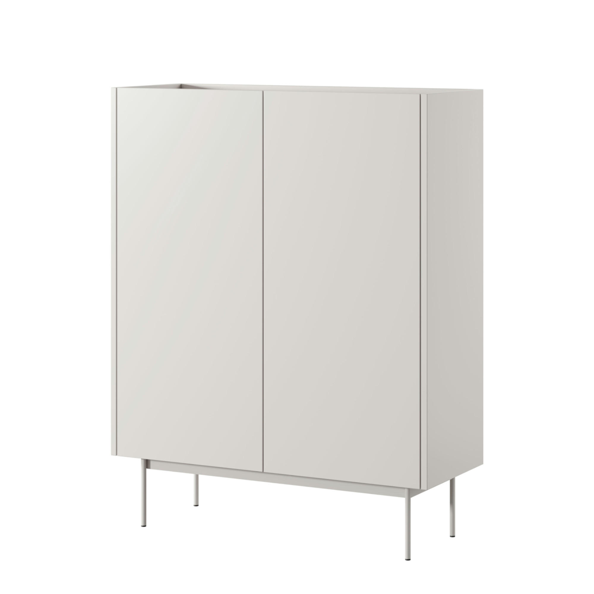 SIDEBOARD KELOWNA KOM2-2D System der leisen Schließung der Fronten, Kaschmir - Kaschmir, Holzwerkstoff/Kunststoff (97/122/37cm) - Komodee