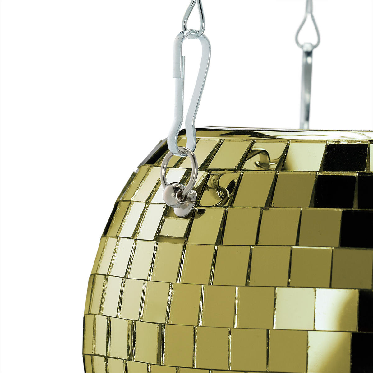 DISCOKUGEL Pflanzentopf - Goldfarben, Glas/Metall (15/13/15cm) - Relaxdays