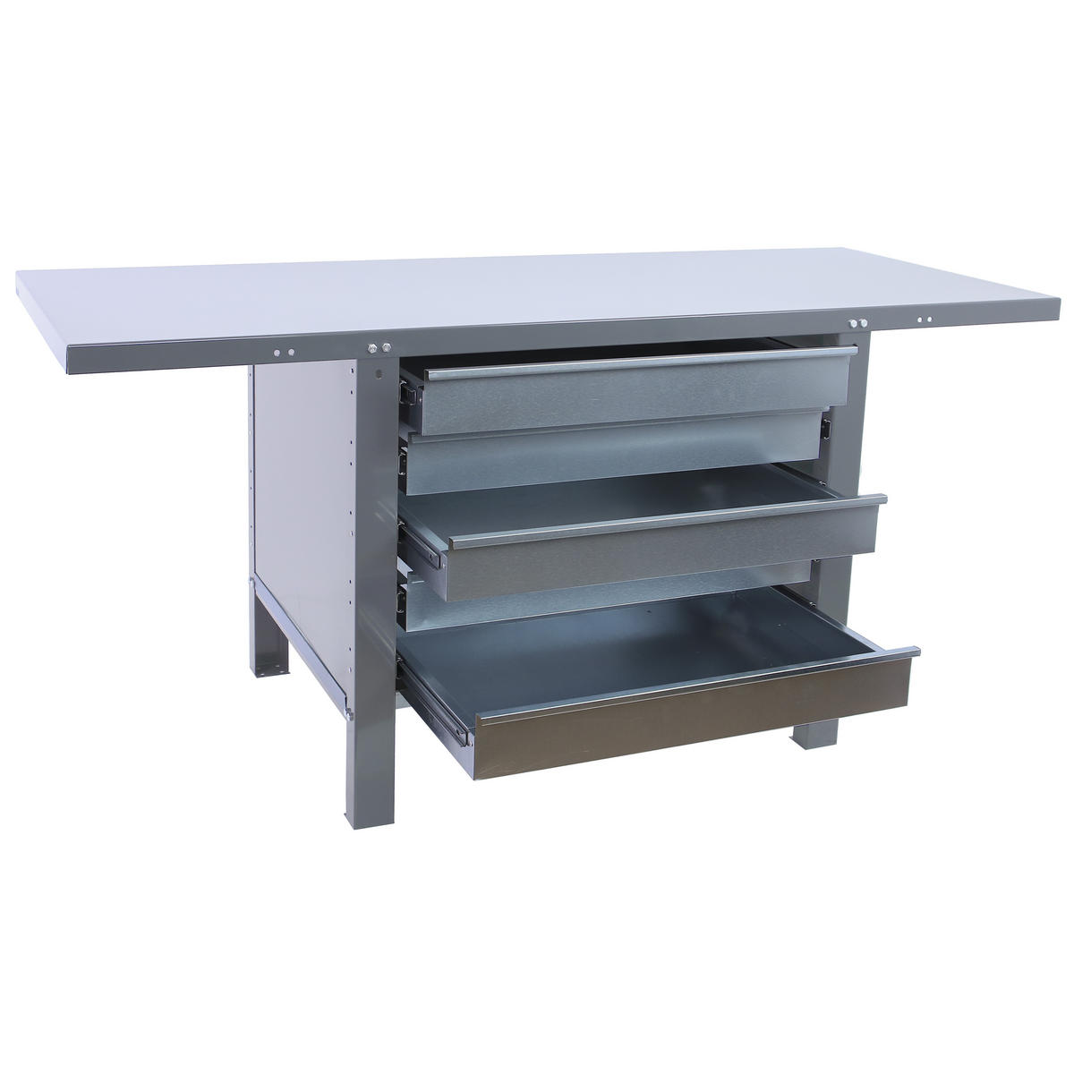 WERKBANK Buffalo Metal mit 5x Schublade HxBxT 83 x 120 x 73 cm Traglast 700 kg Grau - Grau, Metall (120/83/73cm) - PROREGAL