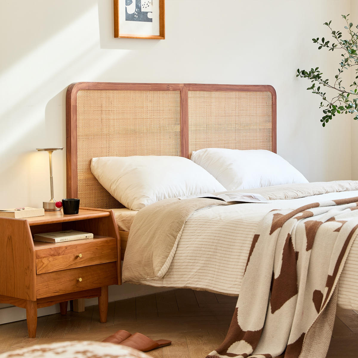 BETTKOPFTEIL Rechteckig Braun 163.5 x 3.5 x 108.5 (cm) - Braun, Holz (163.5/108.5/3.5cm) - Nordlys